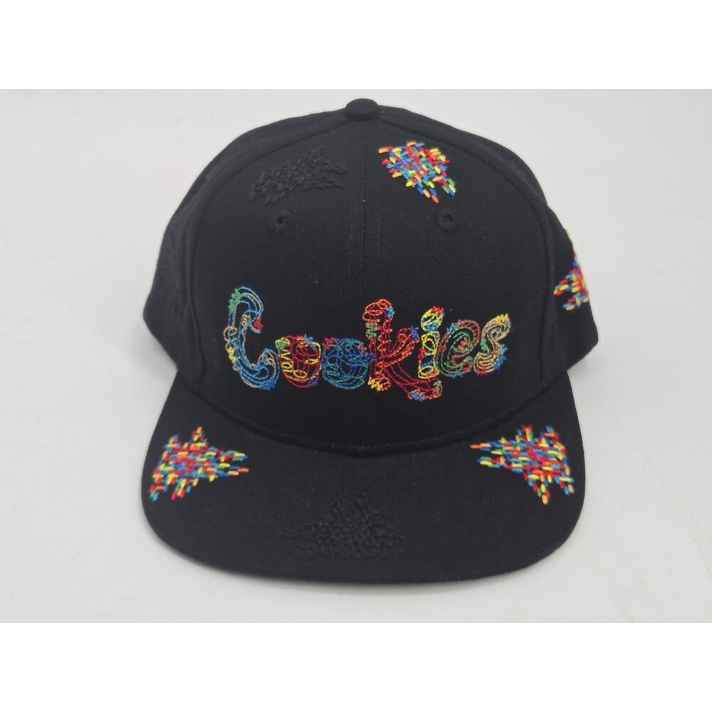 Cookies Anthem Allover Strapback Hat- Black ONESIZE
